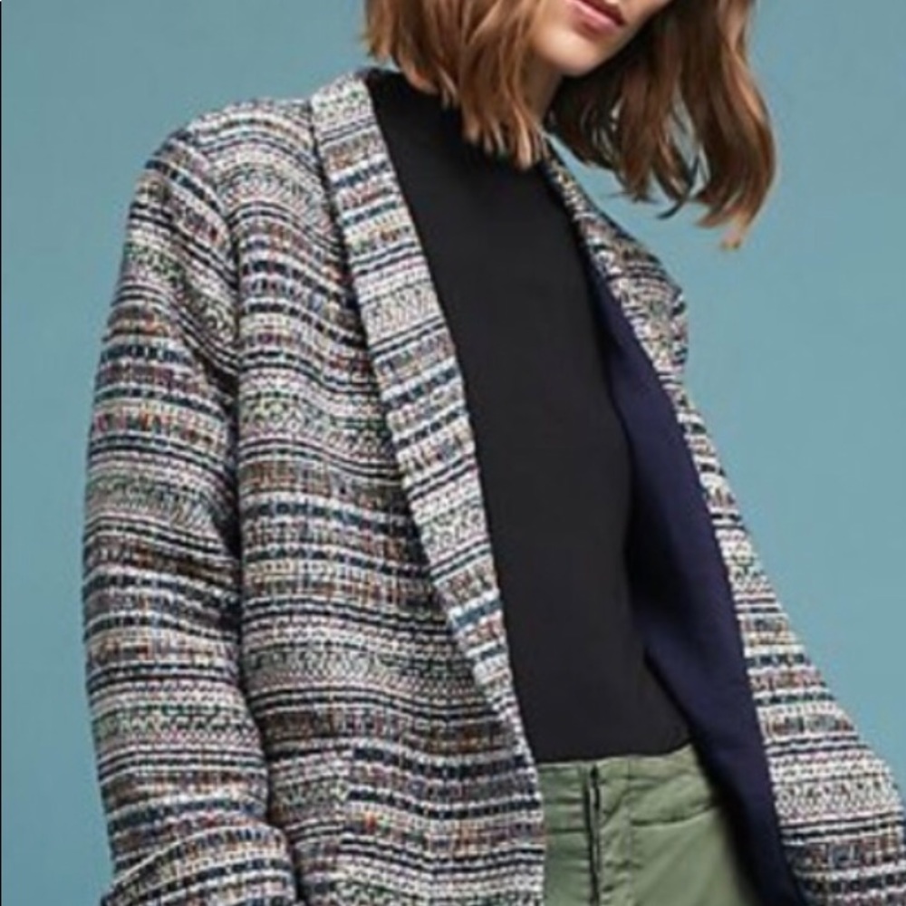 Anthropologie Harlyn Brooklyn Tweed Blazer